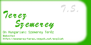 terez szemerey business card